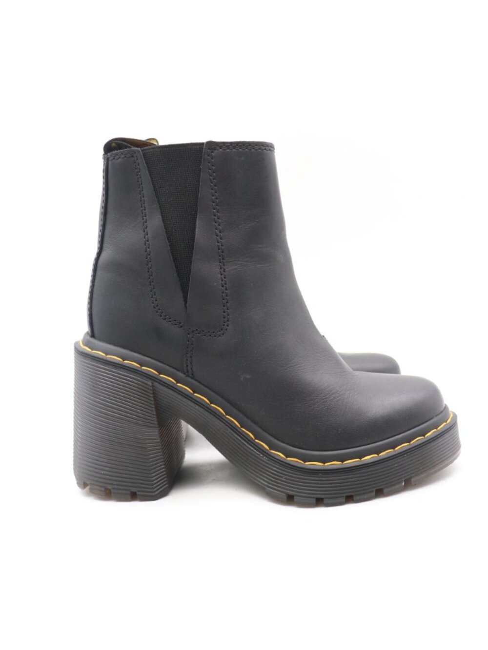 Doc Dr. Martens Spence Women's 5 Black Leather Chelsea Pull-On Ankle Boots